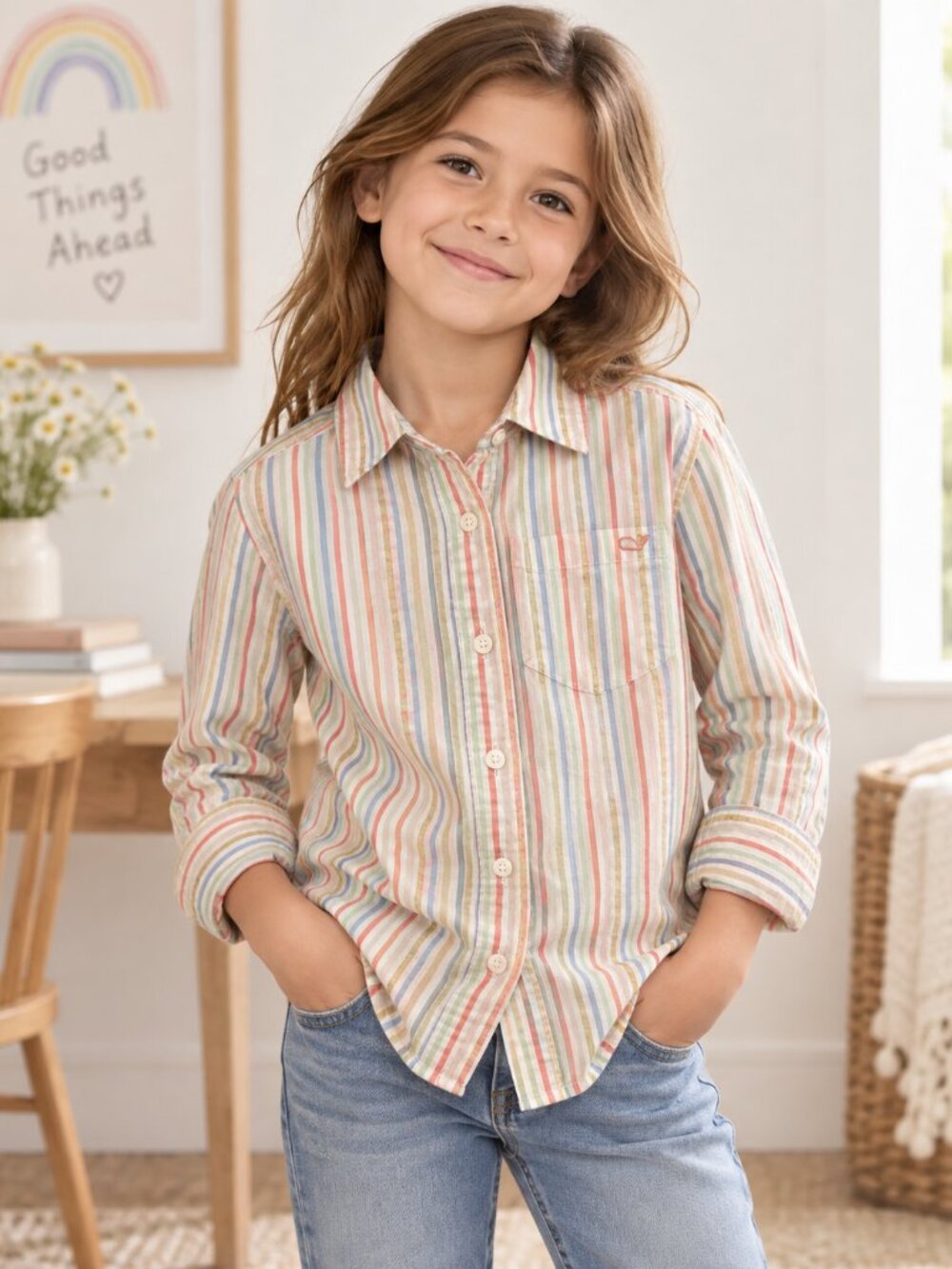 Vineyard Vines Striped Button-Down Shirt